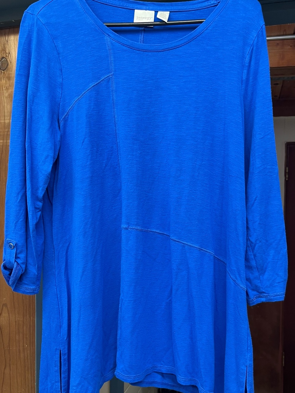 Zenergy Women's Cobalt Blue Long Sleeve Tunic